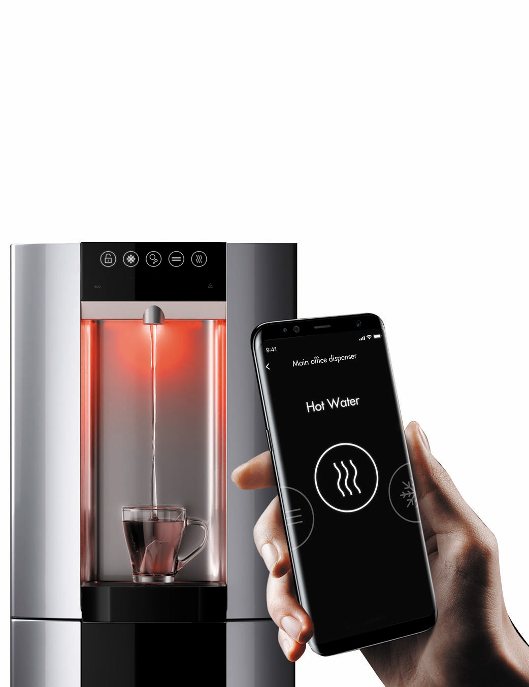 hot water dispenser app