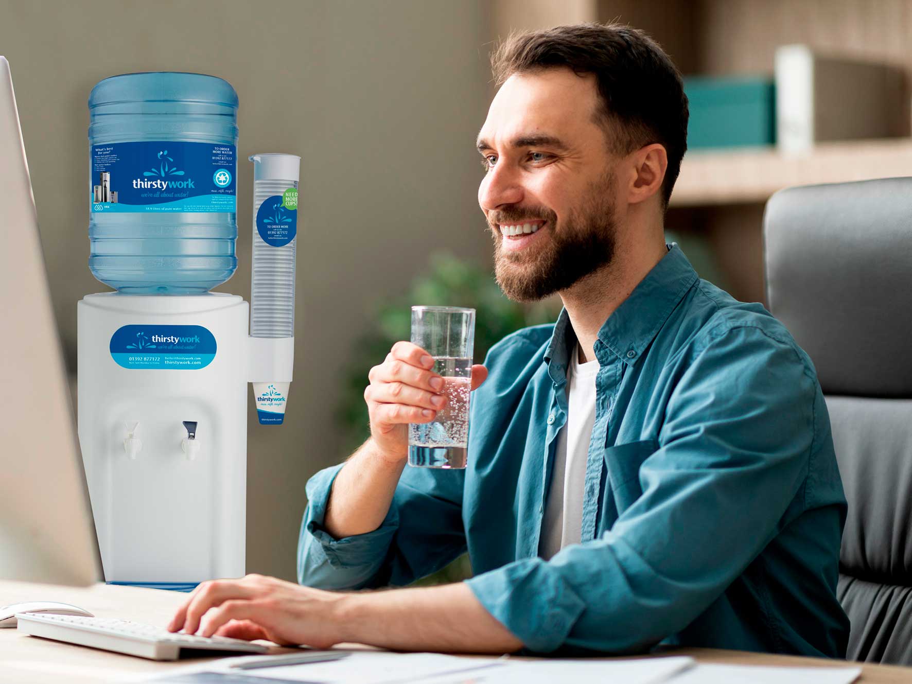 Bottled Watercooler in Bristol office