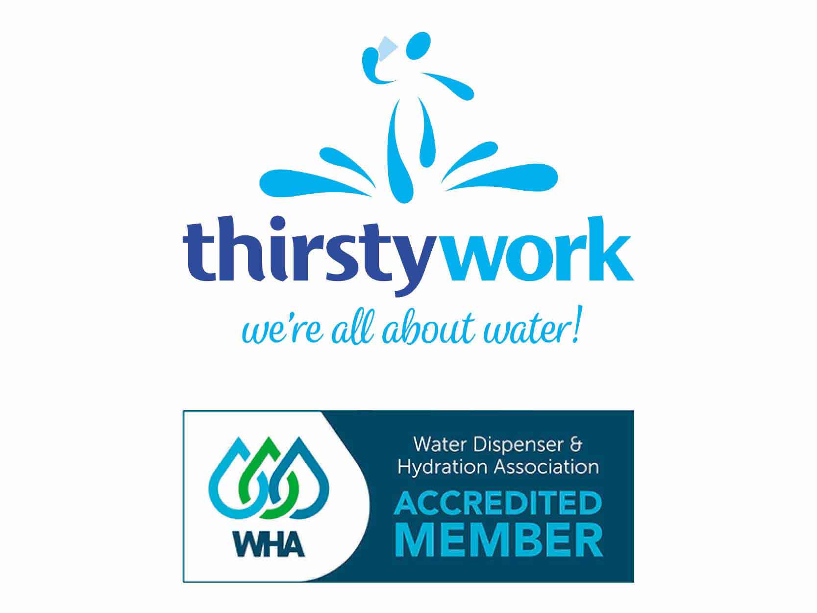 thirsty work logo with WHA