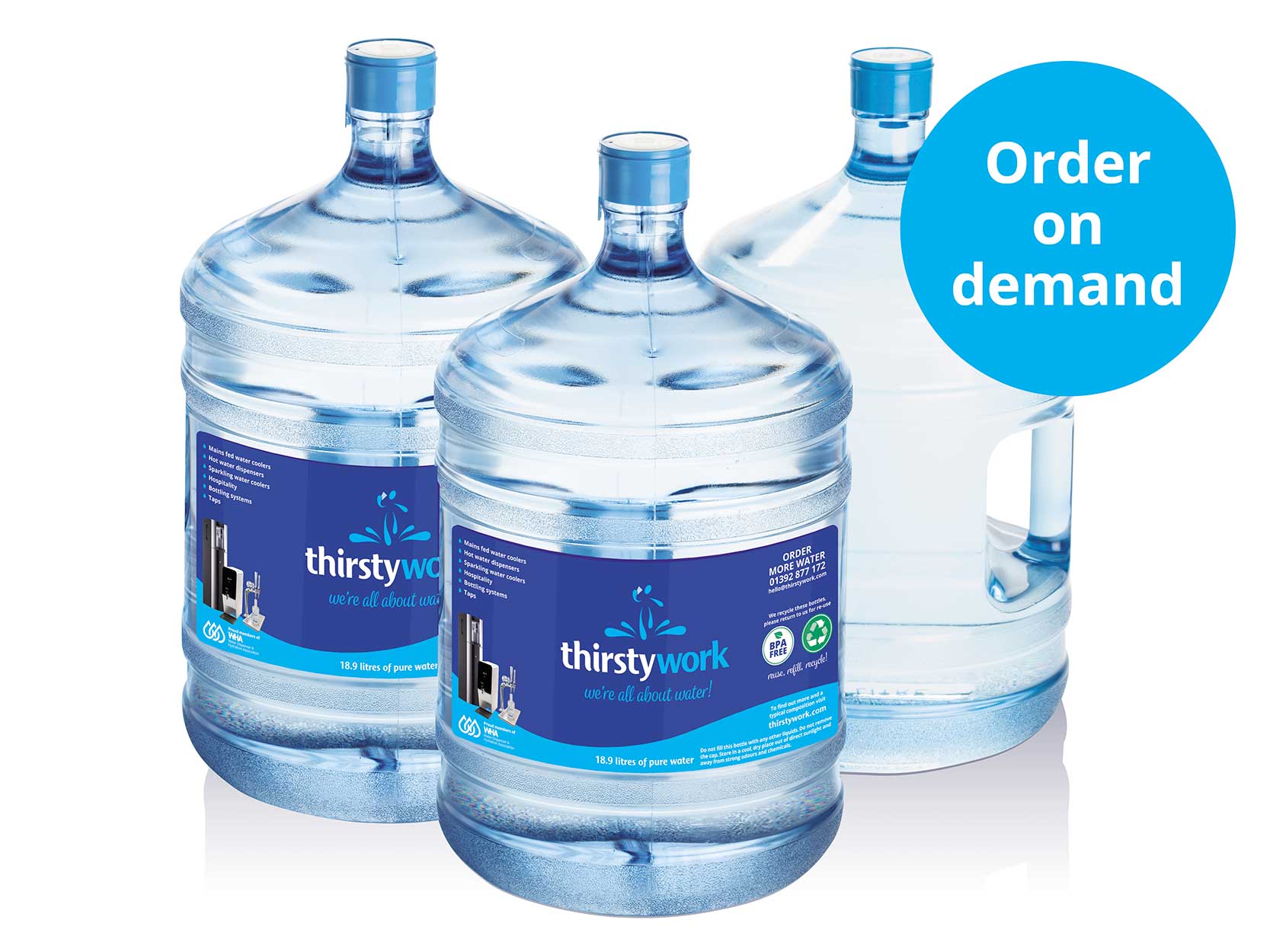 BPA Free Bottled Water Delivery On Demand
