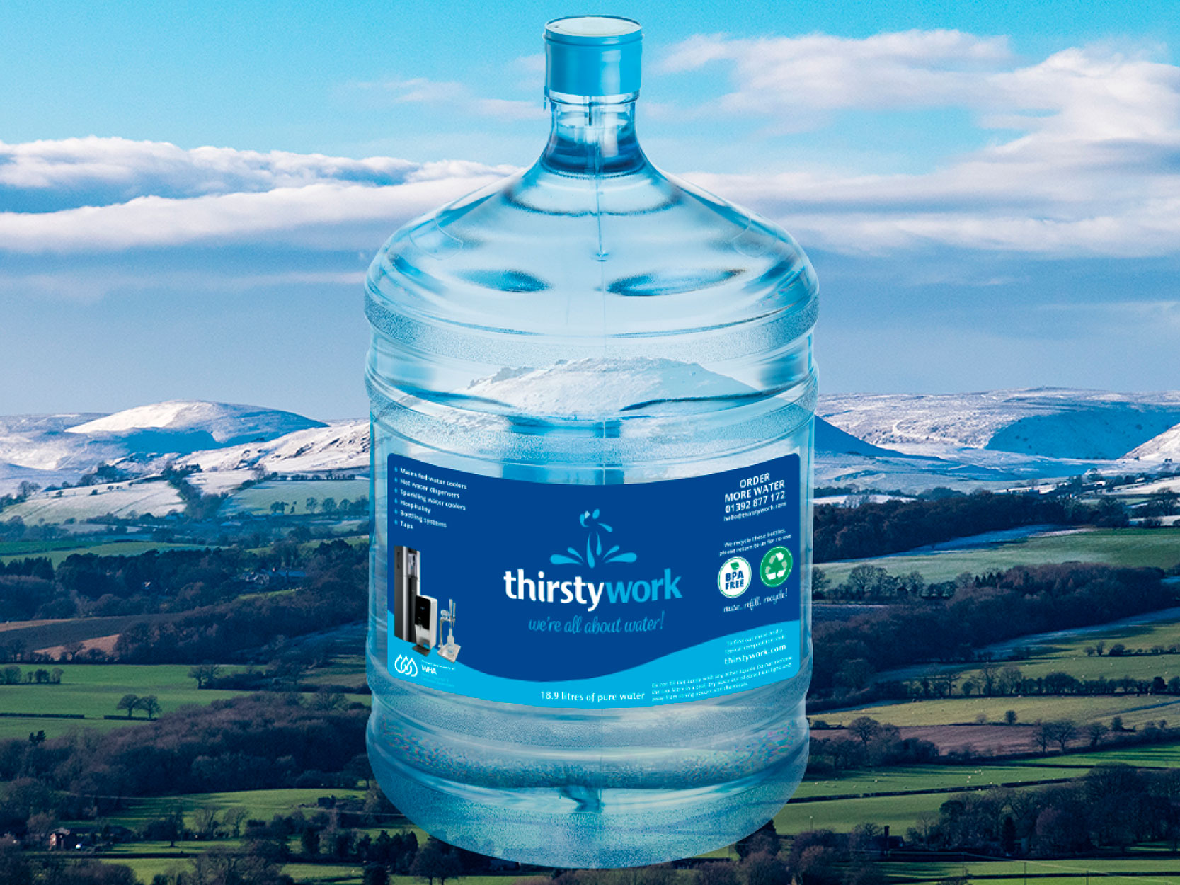 BPA Free Bottled water from Shropshire