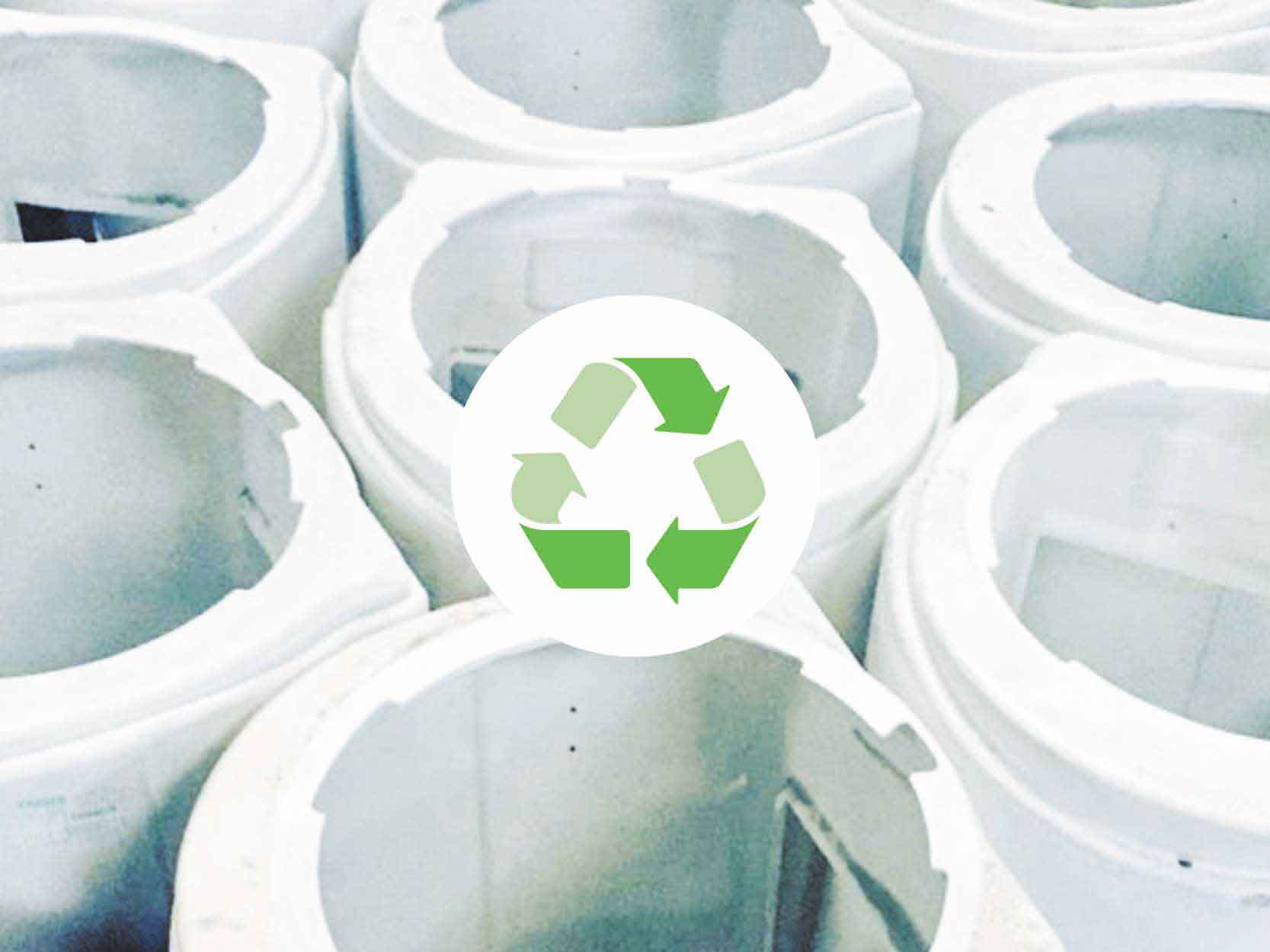 recycle logo with coolers