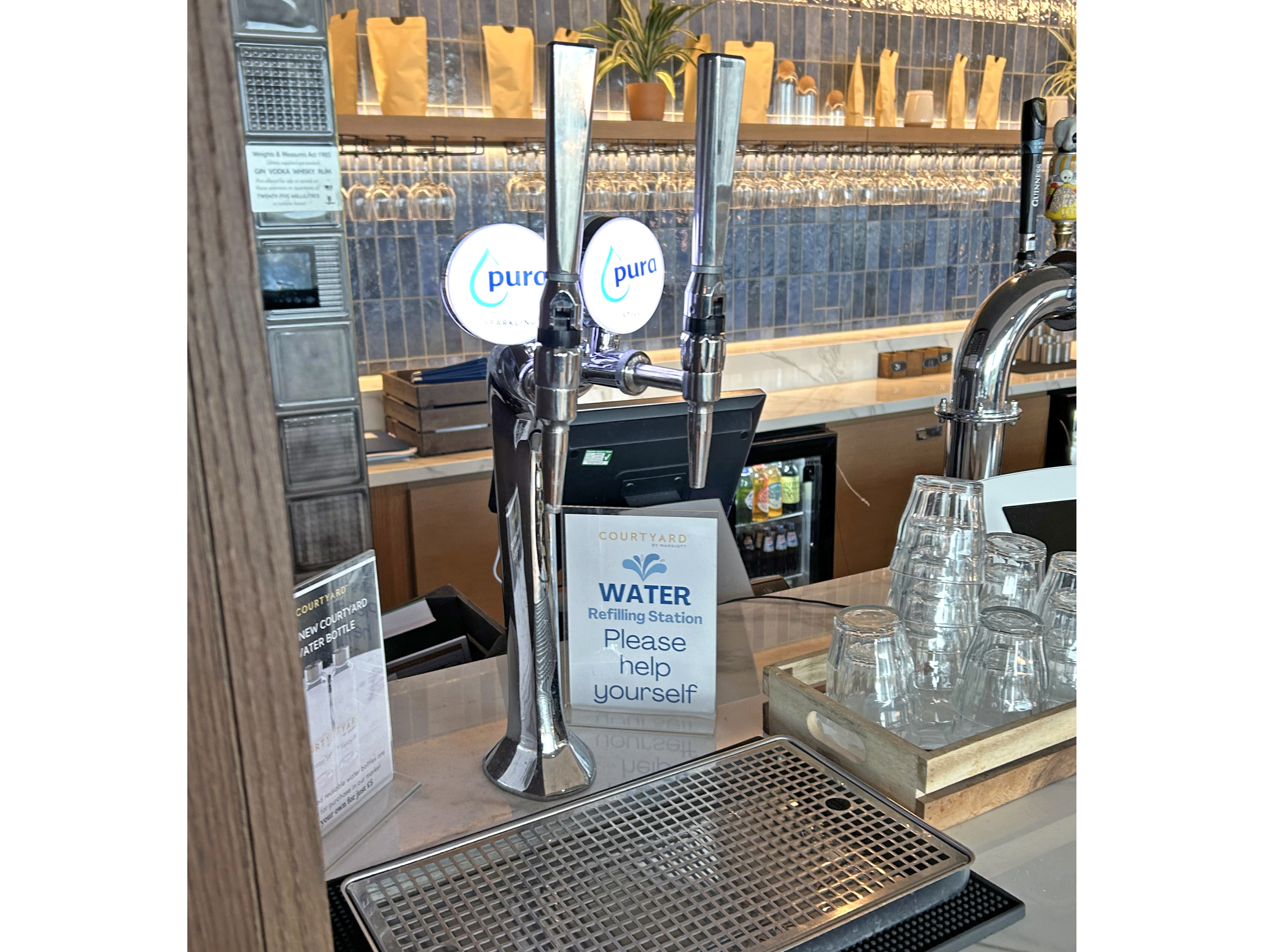 Pura Cobra 2-way tap self serve installation