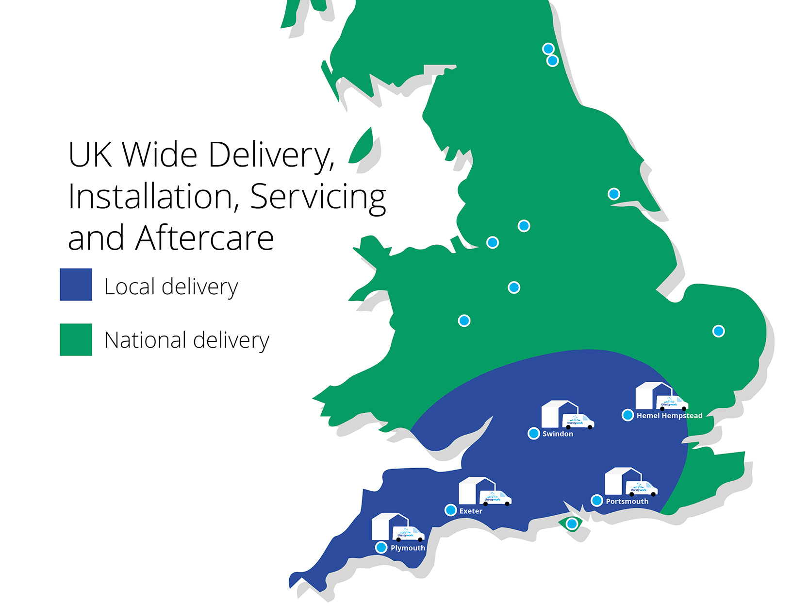 Water Delivery Locations Thirsty Work