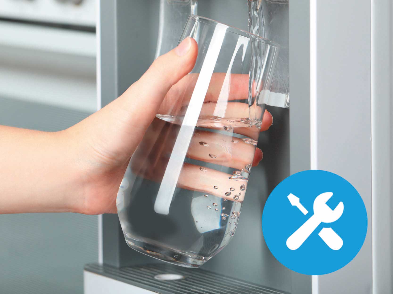 water cooler dispensing water