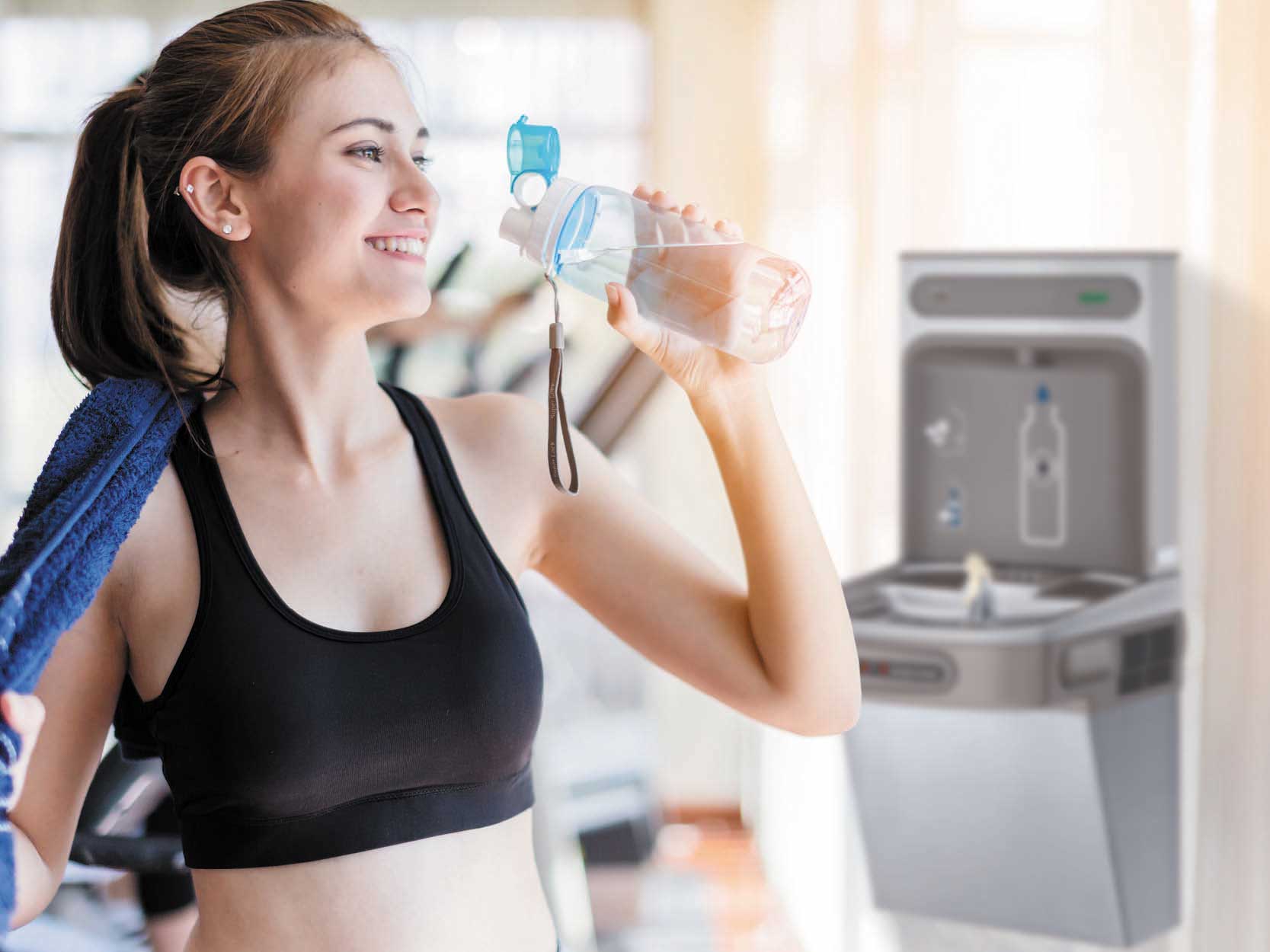 Water coolers for gyms