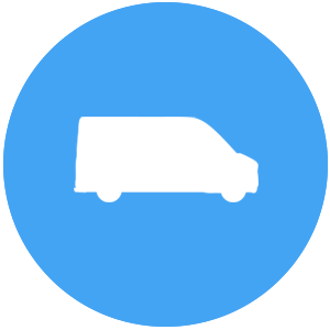 delivery icon blue circle