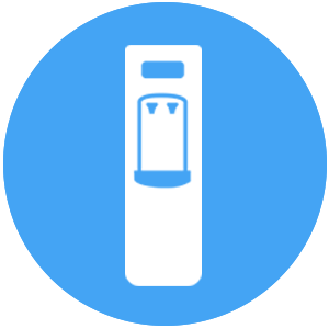 dispensers icon blue circle
