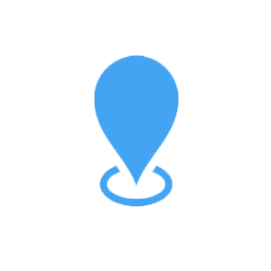 location icon white circle