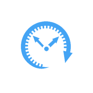 save time icon white circle