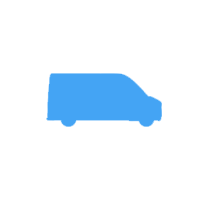 delivery icon white circle