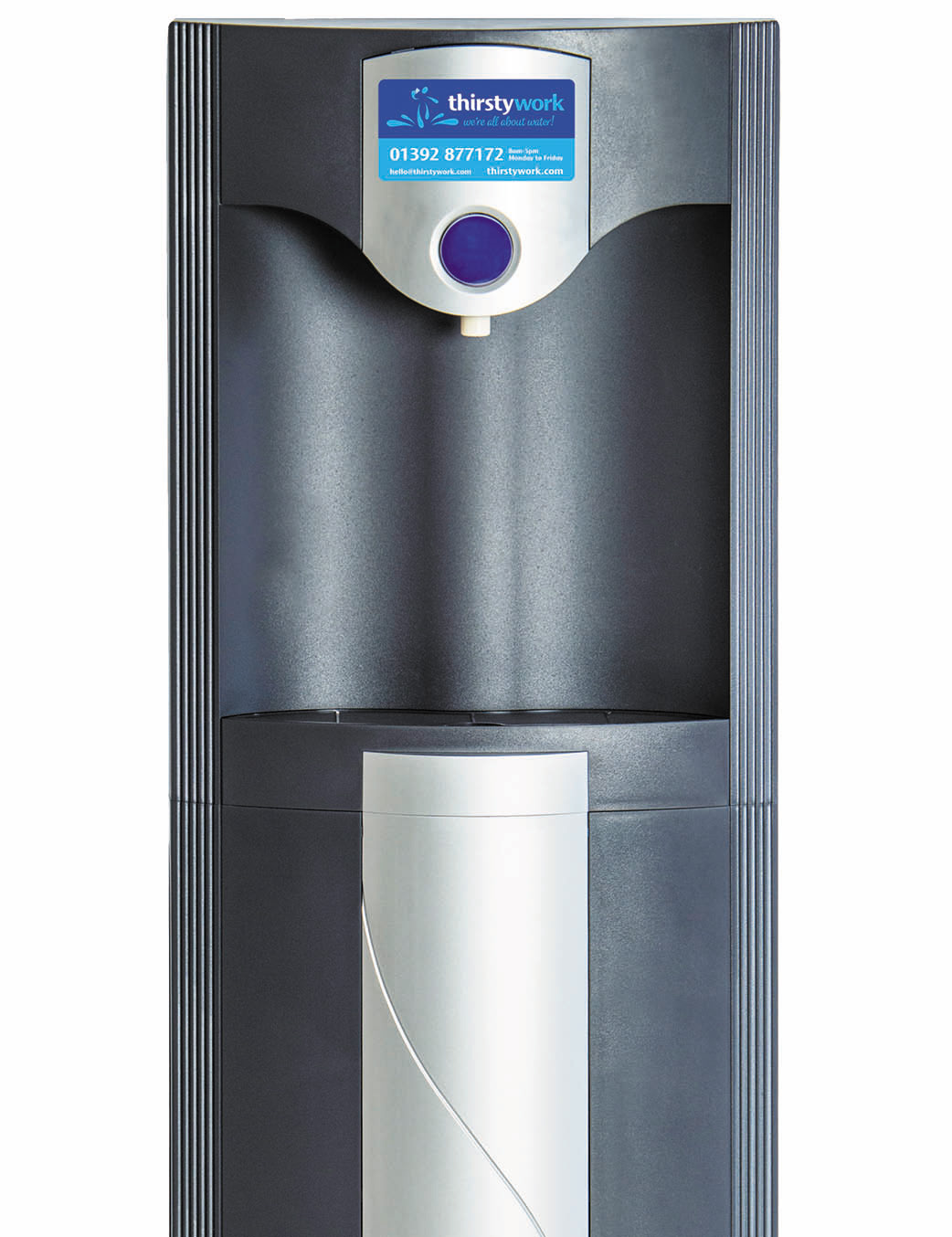 free standing arctic chill mains fed cooler grey