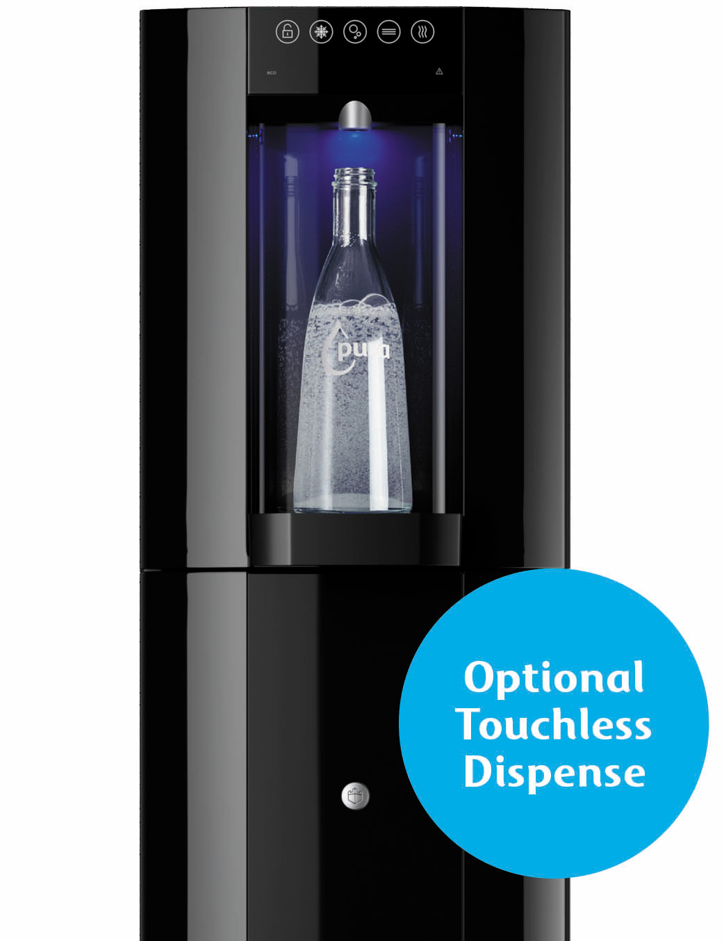 free standing b6 sparkling water cooler black