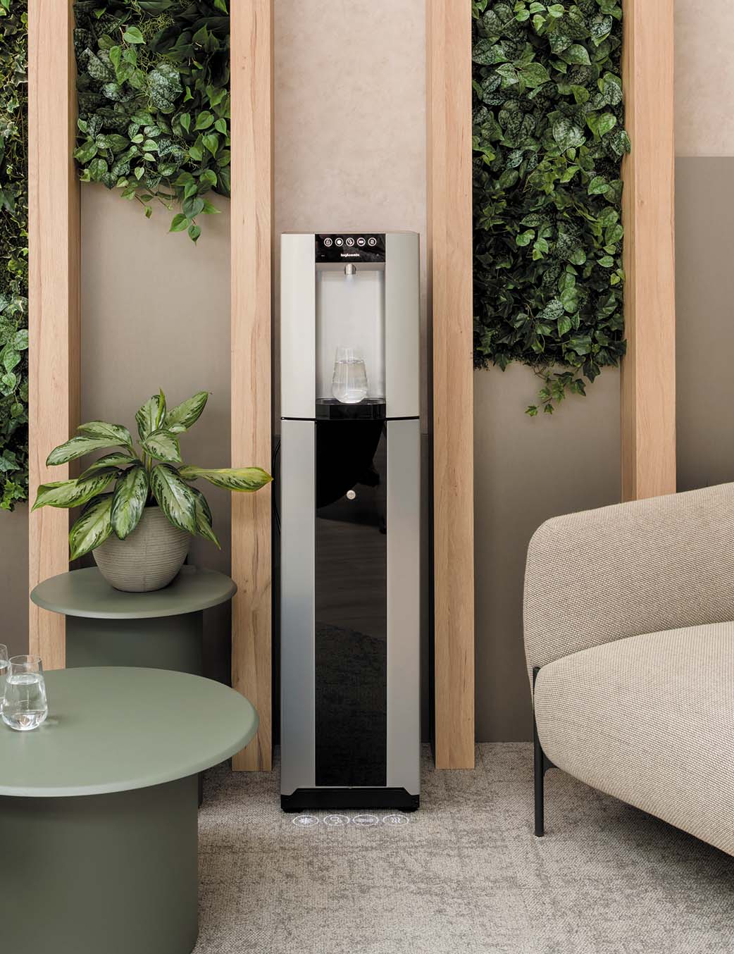 Borg & Overstrom E6 Mains Fed Water Cooler Silver