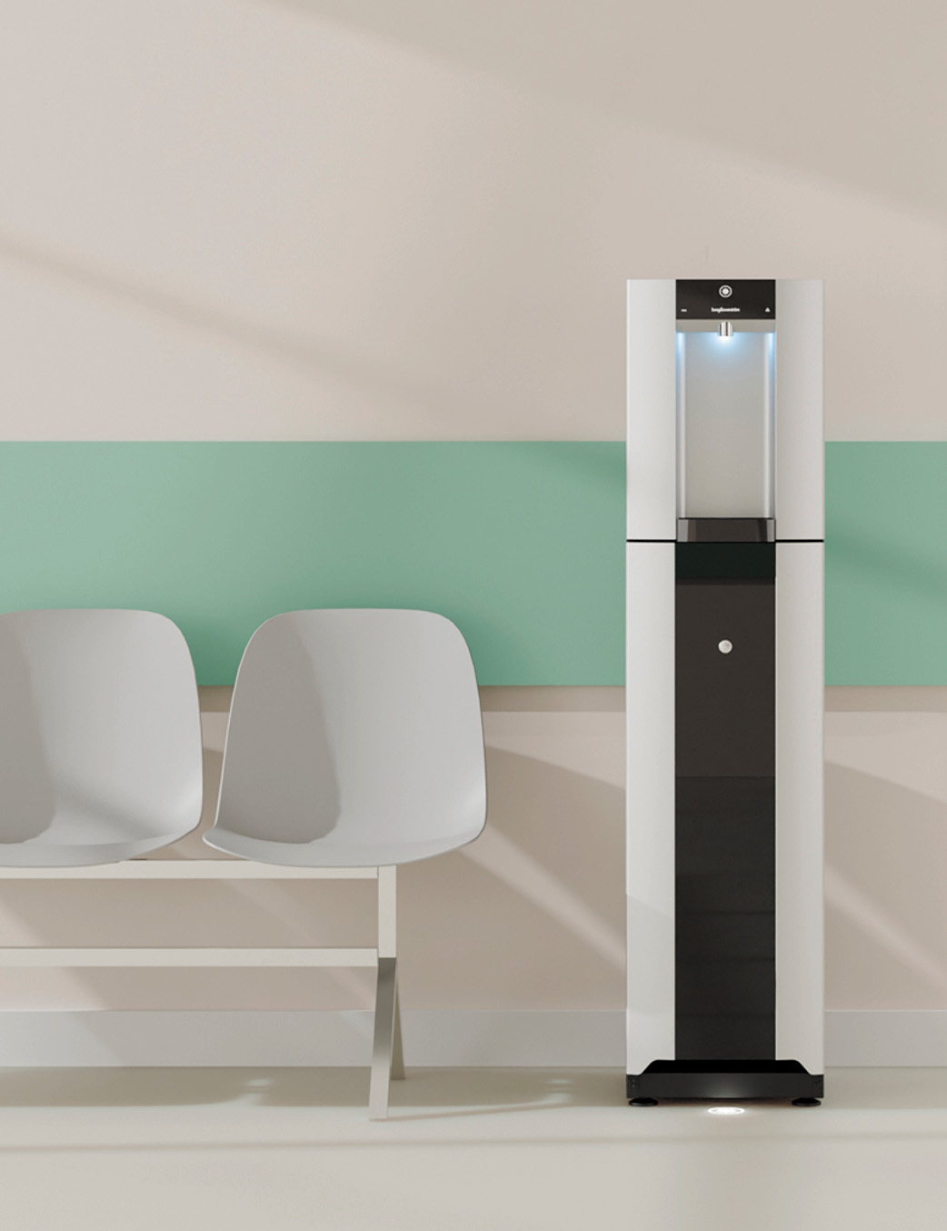 Borg & Overstrom E6-C NHS Counter-top Mains Fed Water Cooler Silver