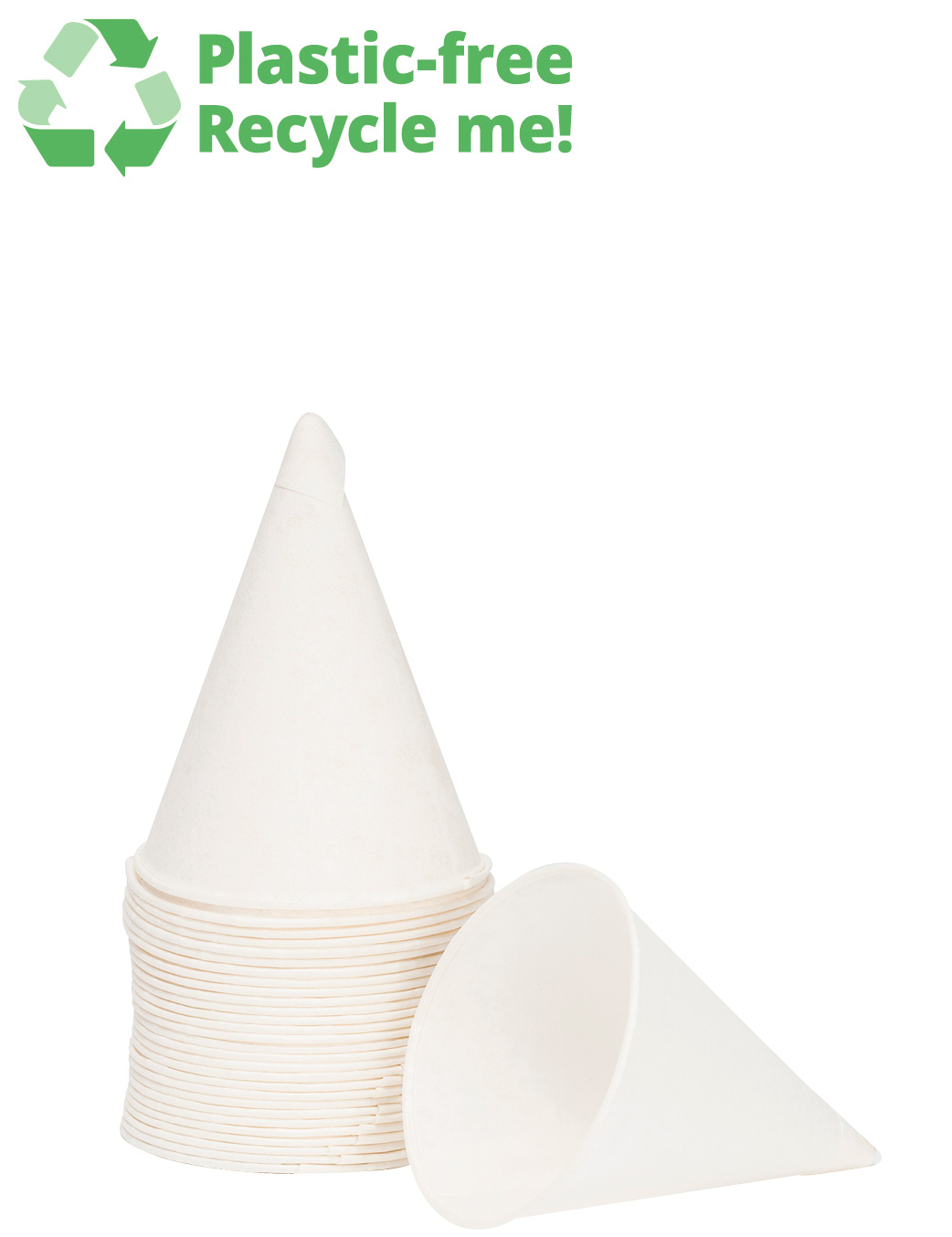 recyclable paper drinking water cones