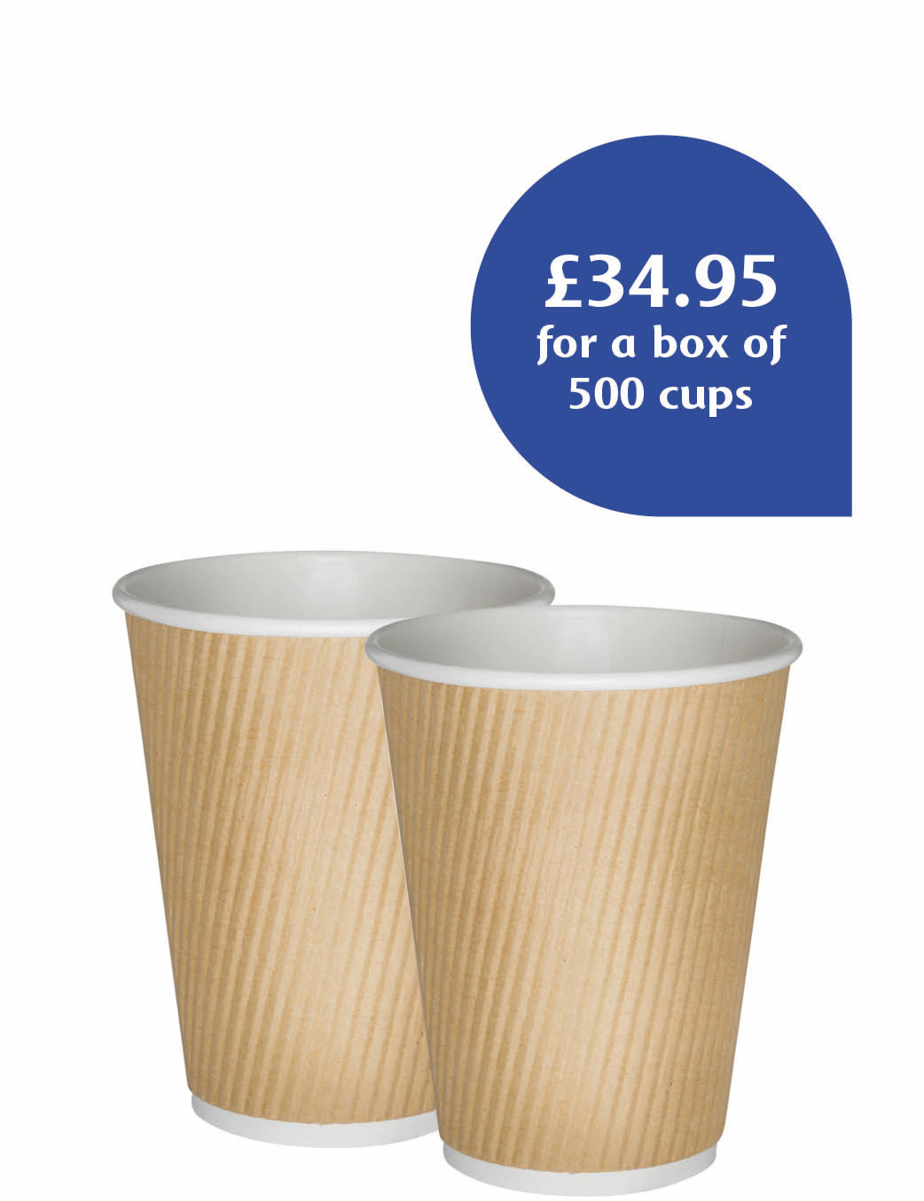 8oz Cream Hot Drinks Paper Cup Thirsty Work
