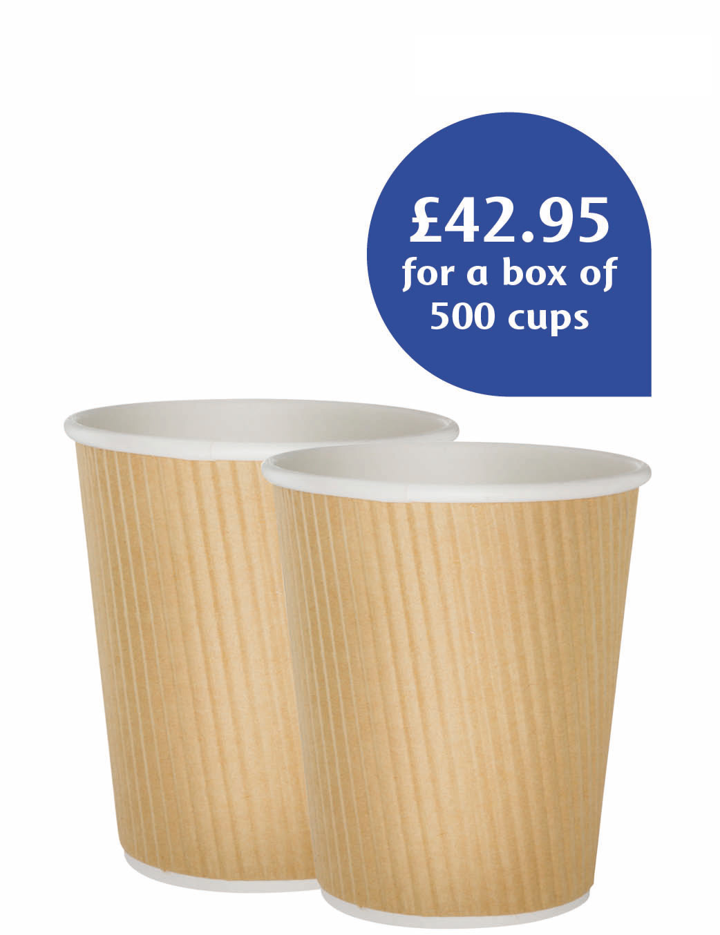 12oz Cream Hot Drinks Paper Cup Thirsty Work