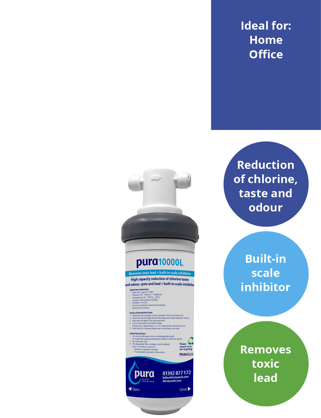 premium water filter reduces scale ideal for home and office