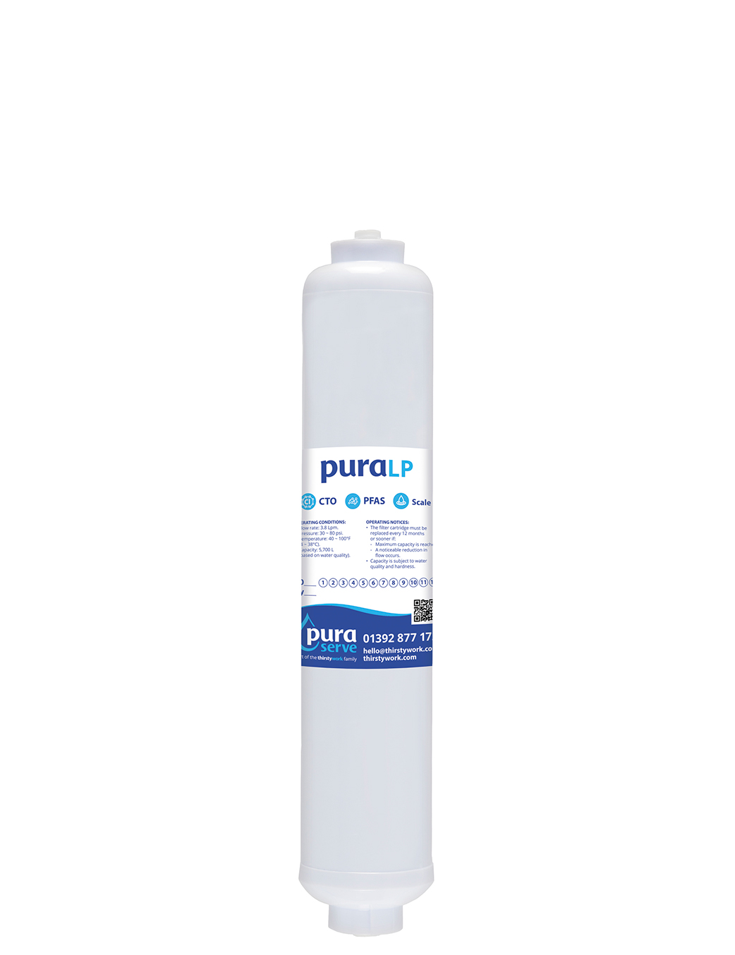 PuraLP low water pressure water filter