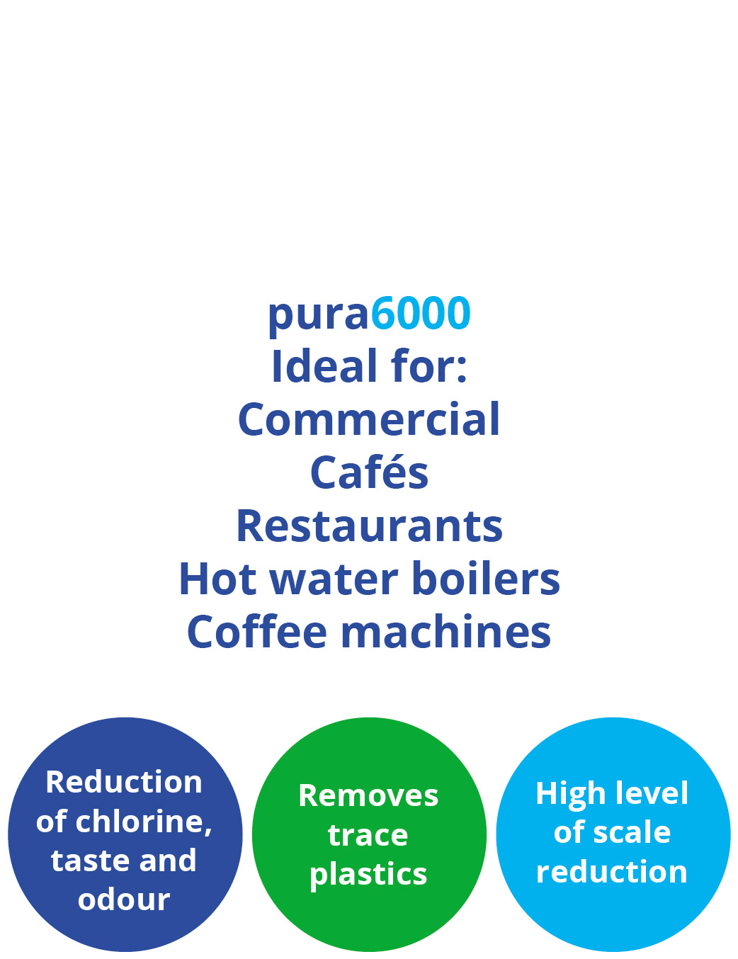 pura6000 Advanced Water Filter for restaurants and catering