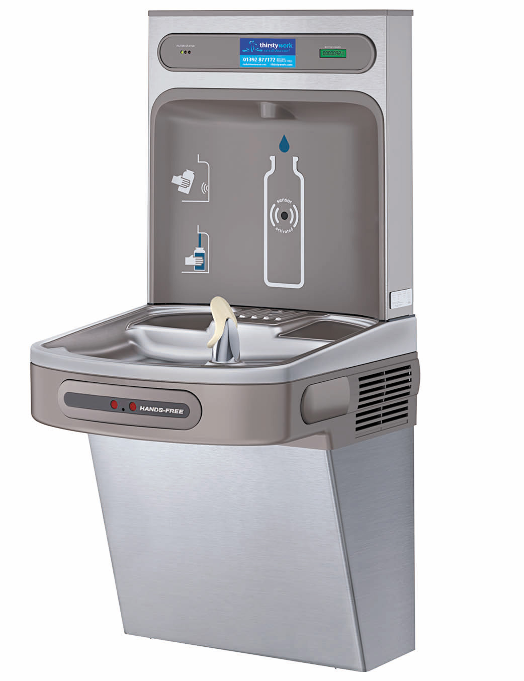 lk ezh20 mains fed drinking water fountain and bottle filler