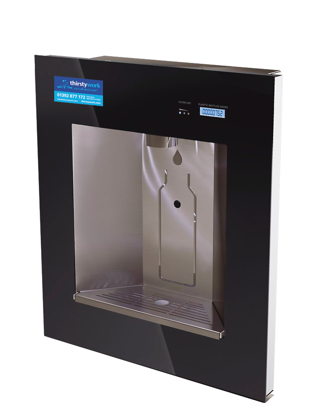 Elkay LivPro surface mounted water bottle filler in black