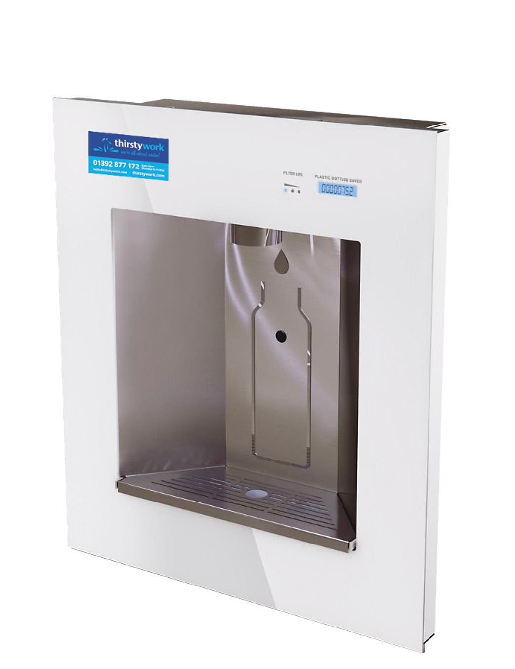 Elkay LivPro surface mounted water bottle filler in white