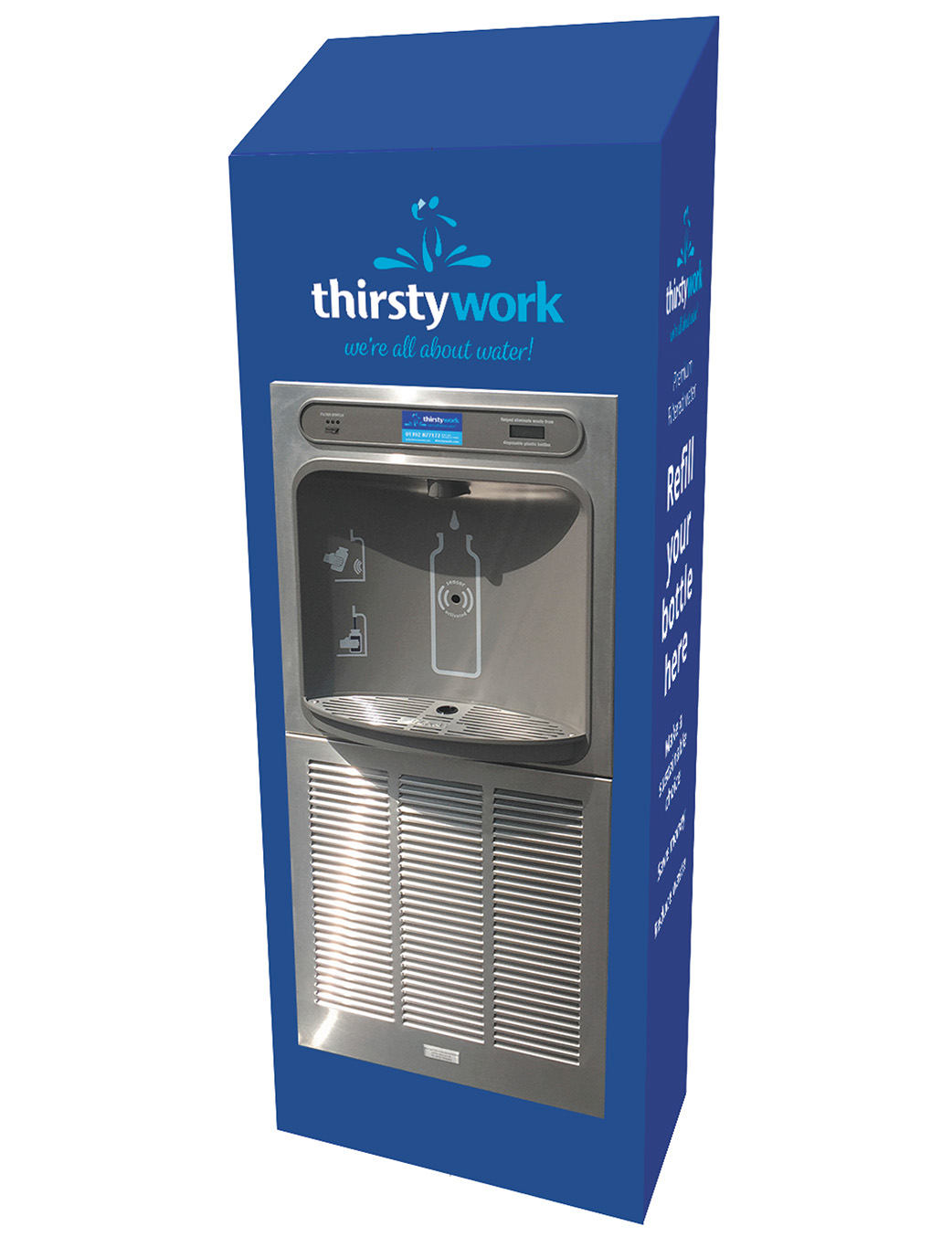 Elkay max uv water bottle filler for busy public venues