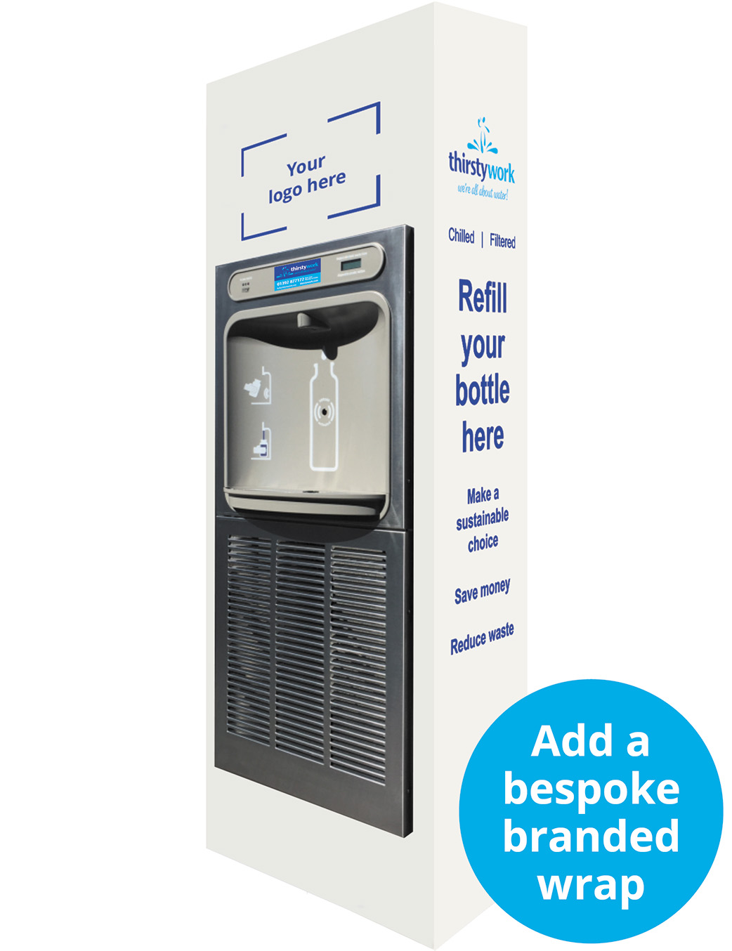Elkay Refill Hub Your Logo Branded Cabinet