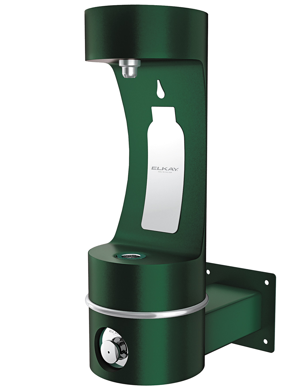 Elkay-Outdoor Wall Mounted Manual Bottle Filling Station LK4405BFEVG