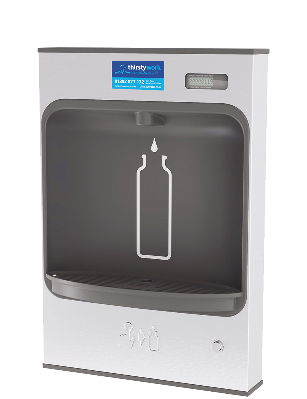 Elkay surface mounted mains fed water bottle filler