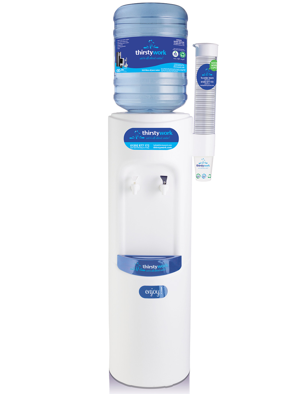 Mogul Floor Standing Bottled Water Cooler BPA Free Bottle