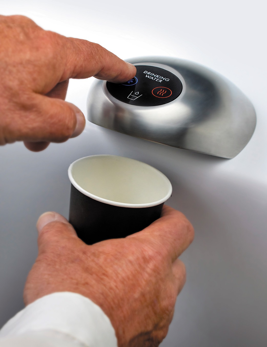 Borg and Overstrom Porpoise ligature-resistant water tap in use