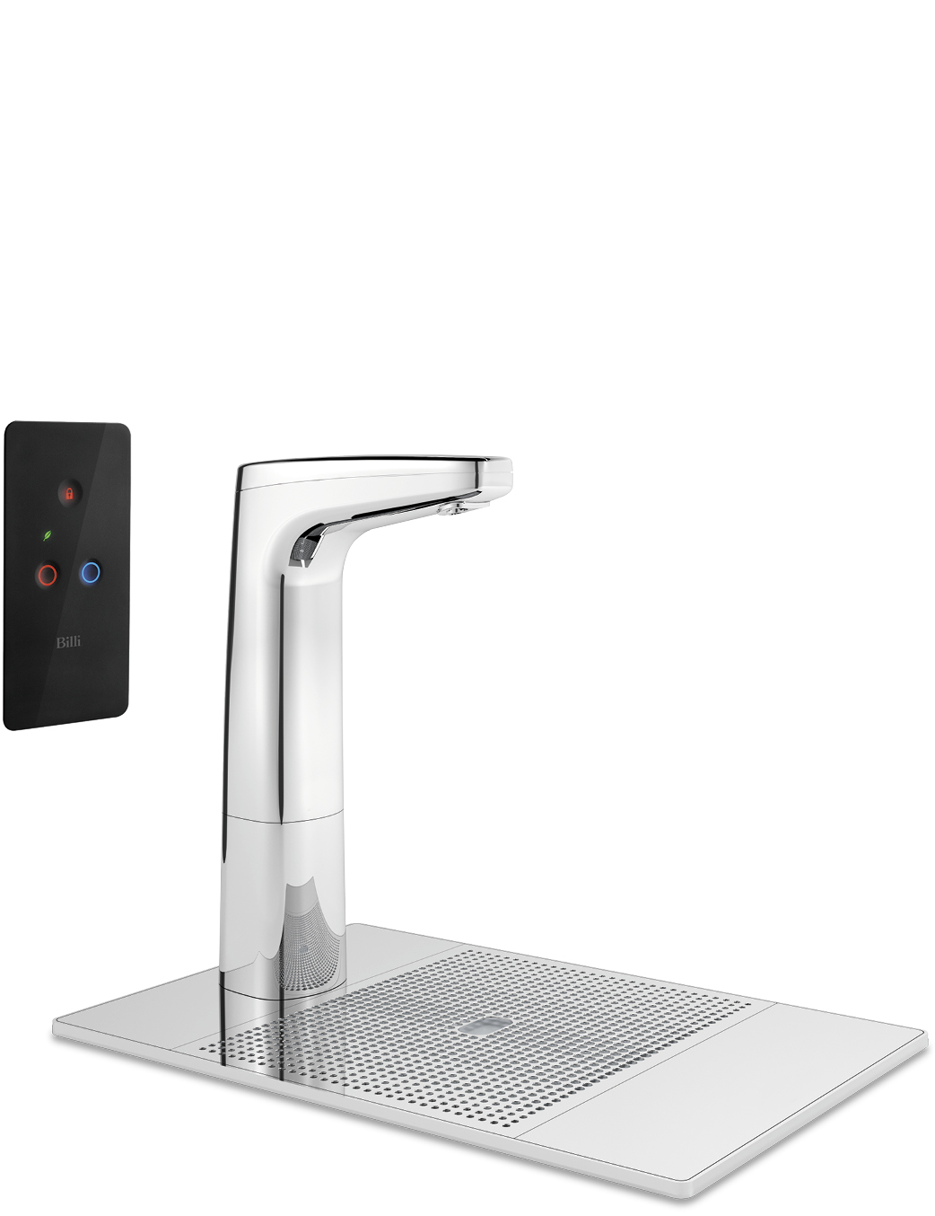 Billi XR Remote Chrome Water Tap and font