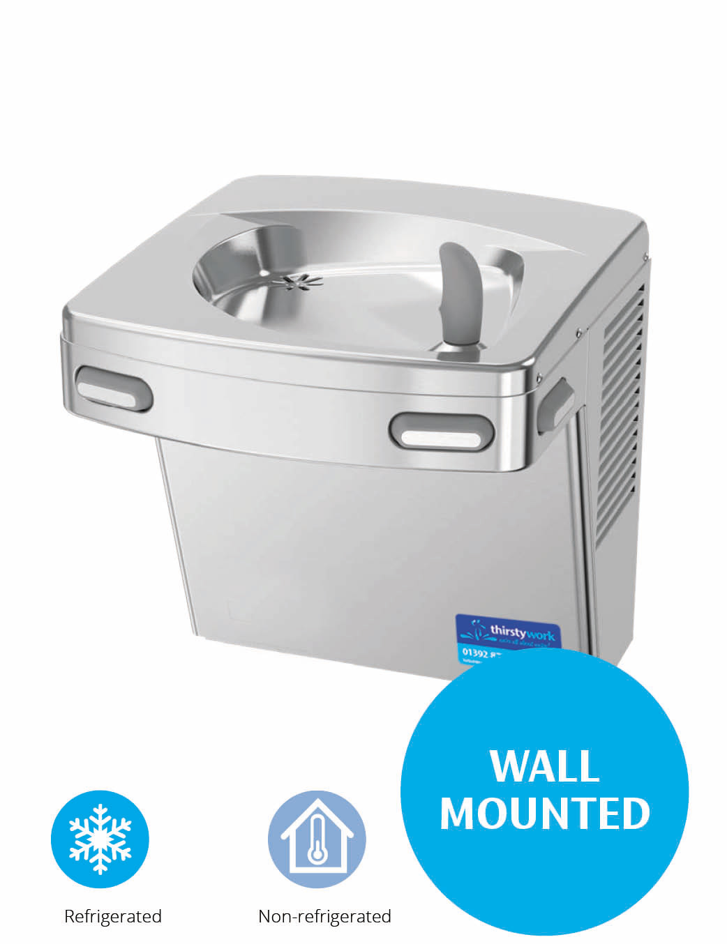wall mounted versa water fountain or schools and colleges