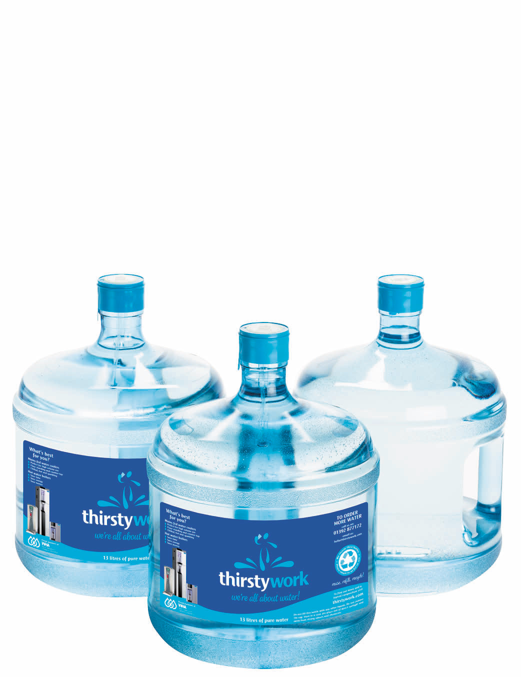 13 litre spring water bottles