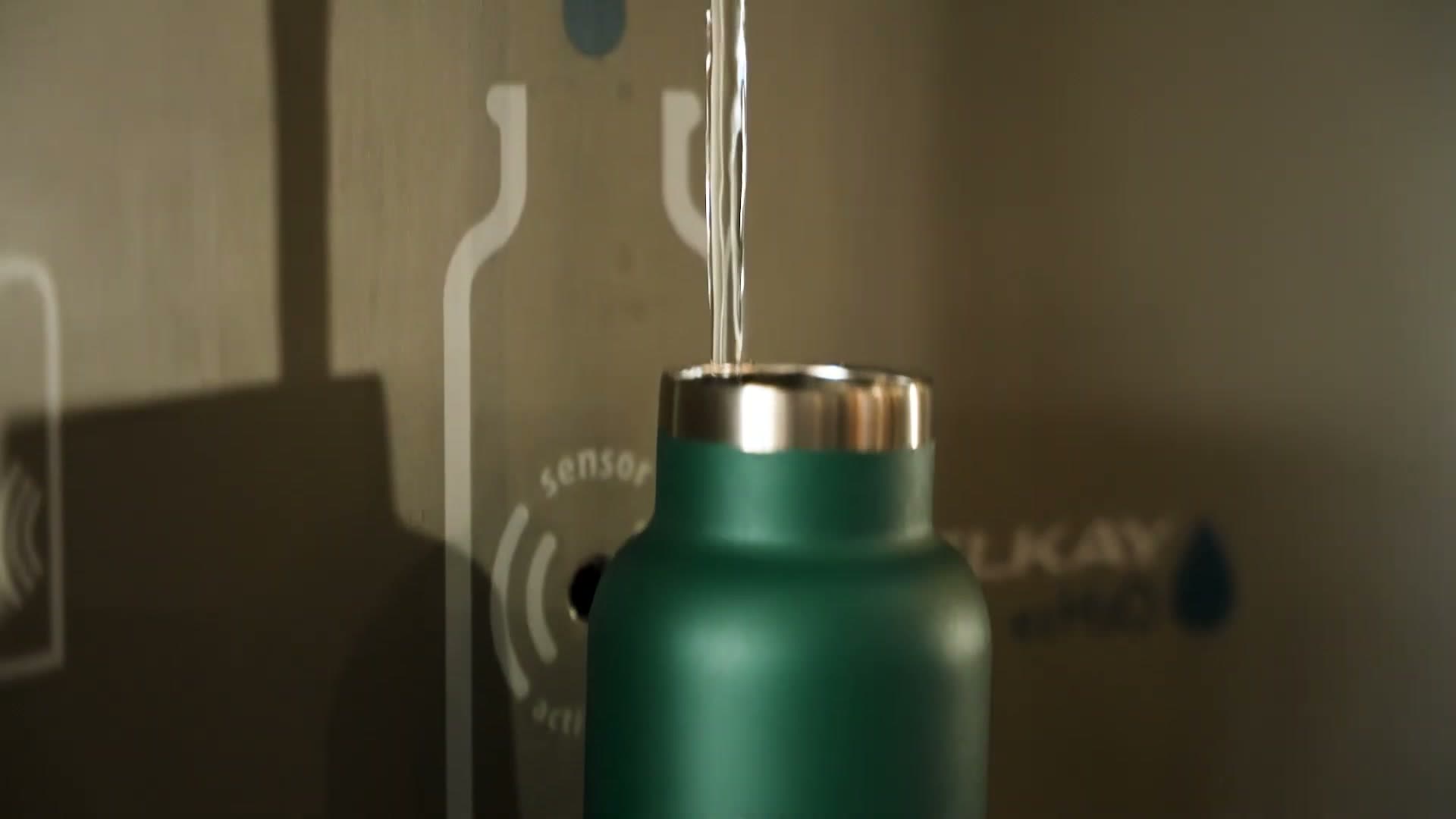 Fast, hygienic bottle refills on the gym floor